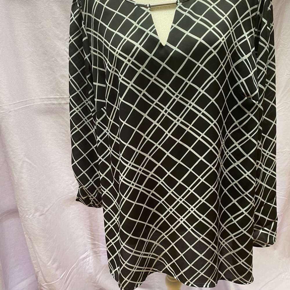 Black & White blouse